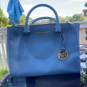 Michael Kors Sky Blue Satchel